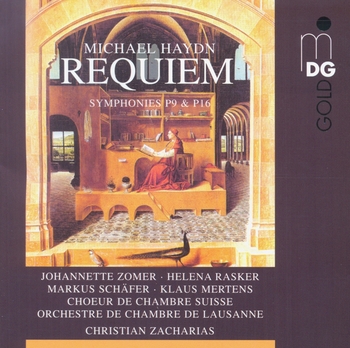 Michael Haydn "Requiem / Symphonies P16 & P9". Choeur de Chambre Suisse, Orchestre de Chambre de Lausanne, Christian Zacharias