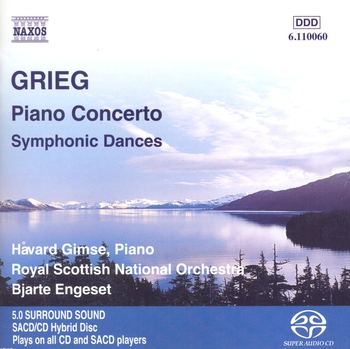 Grieg "Piano Concerto & Symphonic Dances". Havard Gimse, Royal Scottish National Orchestra, Bjarte Engeset