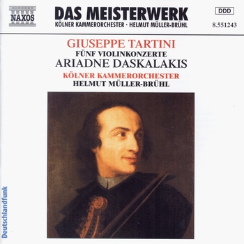 Giuseppe Tartini, 5 Violinkonzerte. Ariadne Daskalakis, Kölner Kammerorchester, Helmut Müller-Brühl