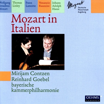 Mozart in Italien. Mirijam Contzen, Bayerische Kammerphilharmonie, Reinhard Goebel
