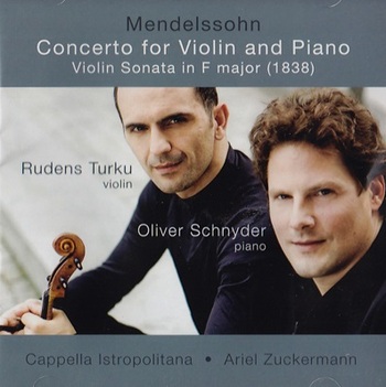 Mendelssohn. Rudens Turku, Oliver Schnyder, Cappella Istropolitana, Ariel Zuckermann