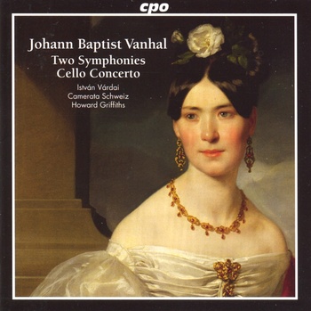 Johann Baptist Vanhal "Two Symphonies & Cello Concerto", Vardai, Camerata Schweiz