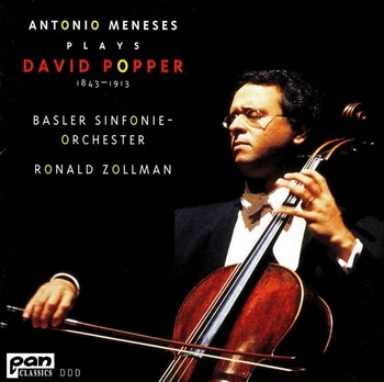 Antonio Meneses plays David Popper. Basler Sinfonie-Orchester, Ronald Zollman