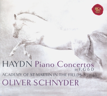 Haydn "Piano Concertos in F, G & D". Oliver Schnyder, Academy of St Martin in the Fields, Andrew Watkinson