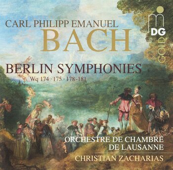 C.P.E. Bach, Berlin Symphonies. Orchestre de Chambre de Lausanne, Christian Zacharias