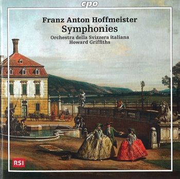 Franz Anton Hoffmeister - Symphonies. Orchestra della Svizzera italiana, Howard Griffiths