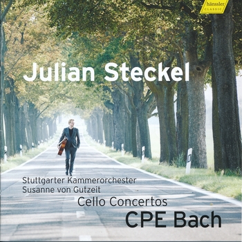 CPE Bach, Cello Concertos. Julian Steckel, Stuttgarter Kammerorchester, Susanne von Gutzeit