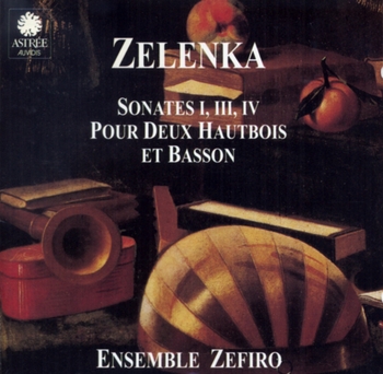 Jan Dismas Zelenka - Sonates I, III, IV pour 2 hautbois et basson. Ensemble Zefiro