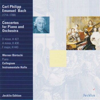 C.P.E. Bach "Concertos for Piano and Orchestra". Werner Bärtschi, Collegium Instrumentale Halle, Arkadi Marasch