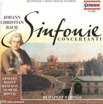 Johann Christian Bach "Sinfoniae concertanti"