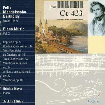 Mendelssohn-Bartholdy "Piano Music Vol. 3"