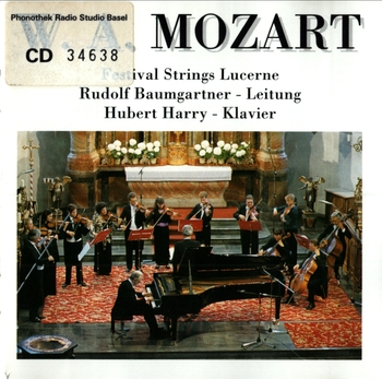 W.A. Mozart. Hubert Harry, Festival Strings Lucerne, Rudolf Baumgartner