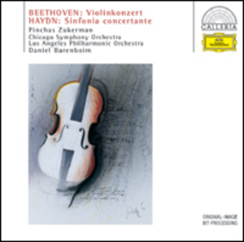 Beethoven "Violinkonzert", Haydn "Sinfonia concertante". P.Zukerman, Chicago Symphony Orchestra, Los Angeles Philharmonic Orchestra, D.Barenboim