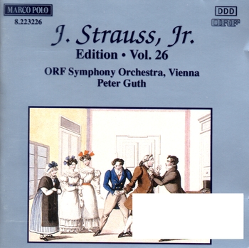 Johann Strauss Jr. Edition Vol. 26. ORF Symphony Orchestra Vienna, Peter Guth