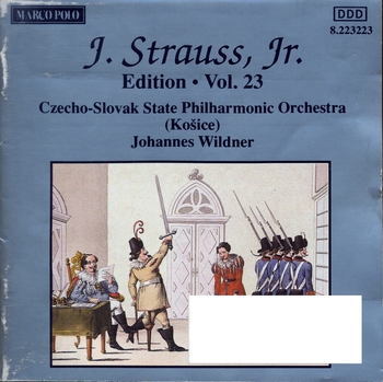 Johann Strauss Jr. Edition Vol. 23. Czecho-Slovak State Philharmonic Orchestra, Johannes Wildner