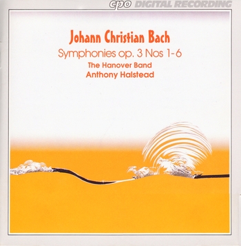 Johann Christian Bach "Symphonies op. 3 Nos 1-6"