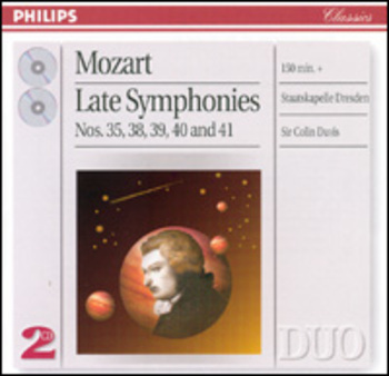 Wolfgang Amadeus Mozart "Late Symphonies Nos. 35, 38, 39, 40 and 41"