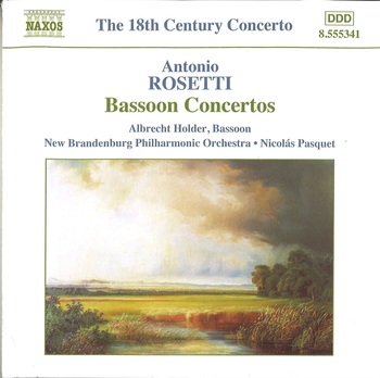 Rosetti "Bassoon Concertos". Holder, New Brandenburg Philharmonic Orchestra, Pasquet