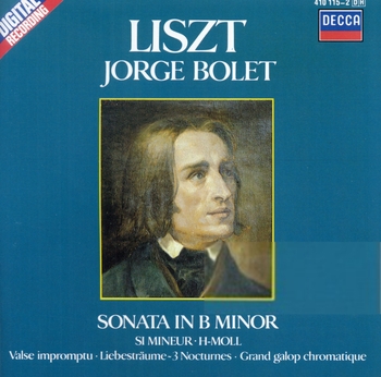 Franz Liszt "Piano Works Vol. 3". Jorge Bolet