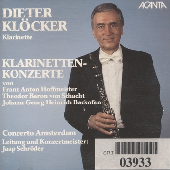 Dieter Klöcker - Klarinettenkonzerte