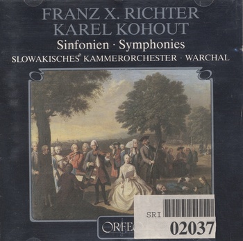 Franz Xaver Richter, Karel Kohout  "Sinfonien"