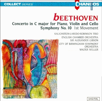 Beethoven - Triple-Concerto / 10th Symphony (1st Mvt.). Kalichstein-Laredo-Robinson Trio / City of Birmingham Symphony Orchestra, Walter Weller