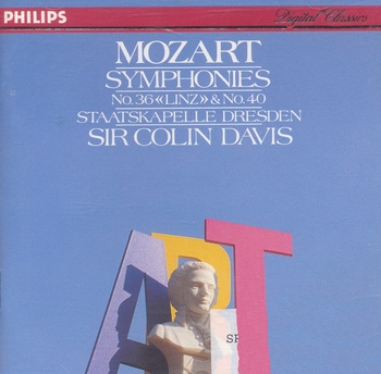 Wolfgang Amadeus Mozart "Symphonies Nos. 36 & 40"