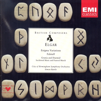 Elgar, Enigma Variations, Grania And Diarmid, Falstaff. City Of Birmingham Symphony Orchestra, Simon Rattle