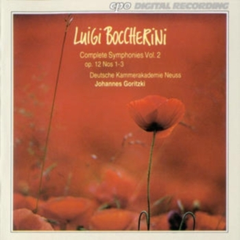 Boccherini "Complete Symphonies Vol.2", Deutsche Kammerakademie Neuss, Johannes Goritzki