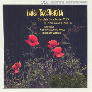 Luigi Boccherini, Complete Symphonies Vol. 5. Deutsche Kammerakademie Neuss, Johannes Goritzki